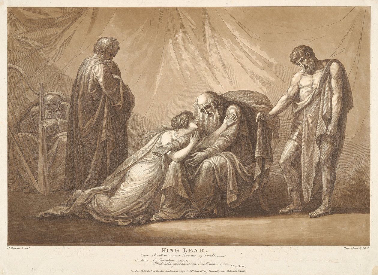 Le Roi Lear, acte 4, scène VII - Francesco Bartolozzi