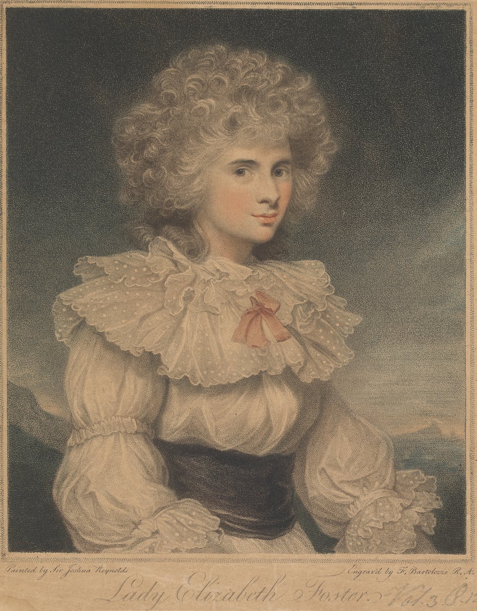 Lady Elizabeth Cavendish (née Hervey), Duchesse de Devonshire - Francesco Bartolozzi