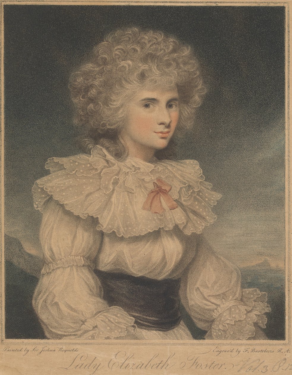 Lady Elizabeth Cavendish (née Hervey), Duchesse de Devonshire - Francesco Bartolozzi