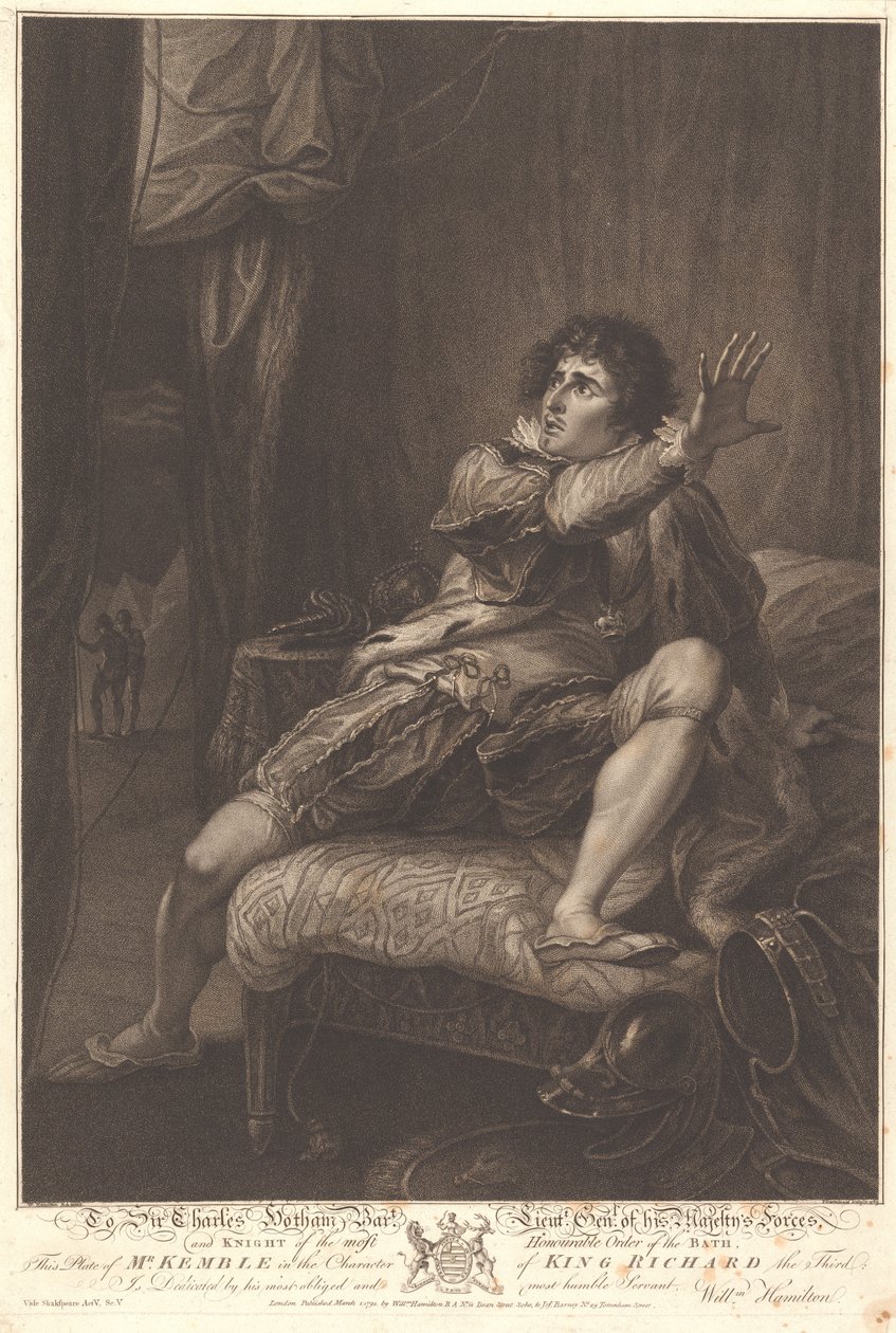 M. Keuible dans le rôle du roi Richard III - Francesco Bartolozzi