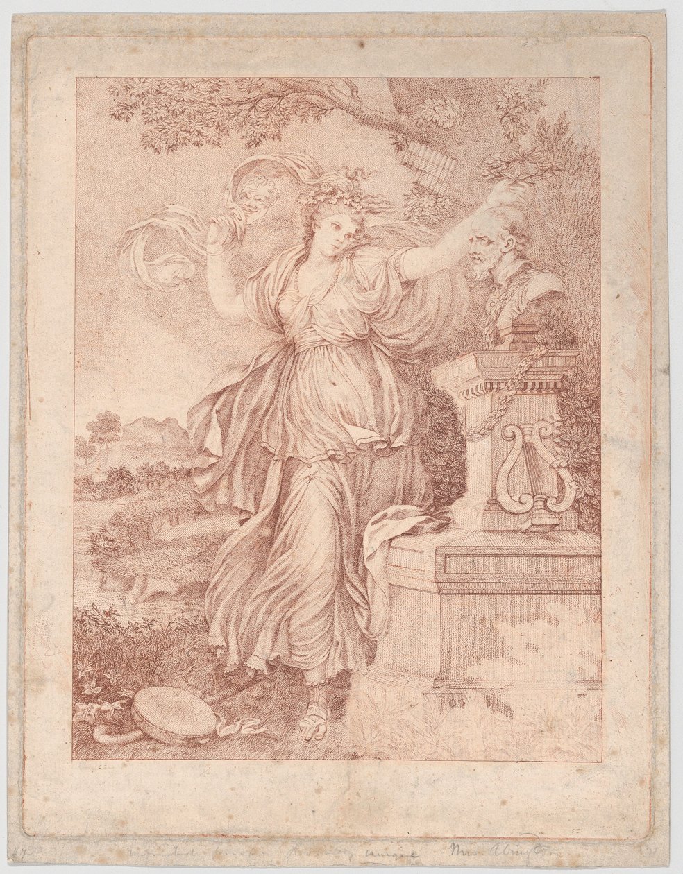 Mme Abington en Thalie - Francesco Bartolozzi