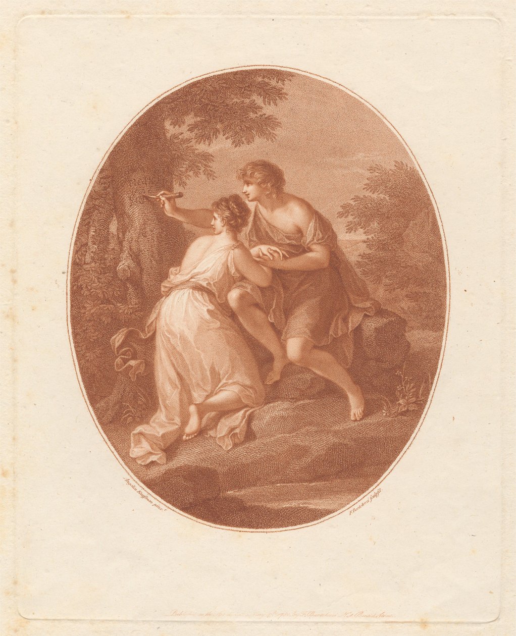 Paris und Oenone - Francesco Bartolozzi