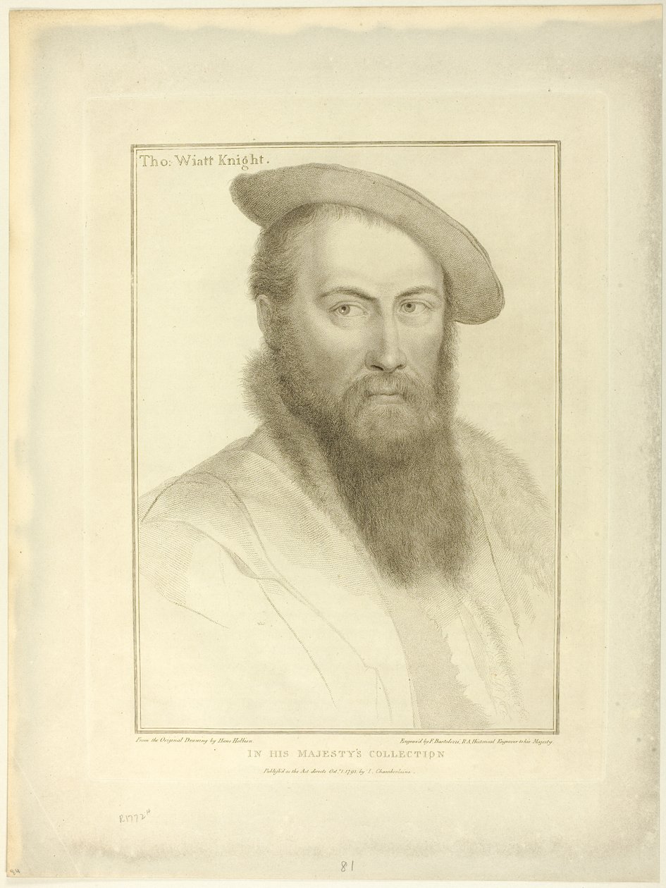 Sir Thomas Wyatt - Francesco Bartolozzi