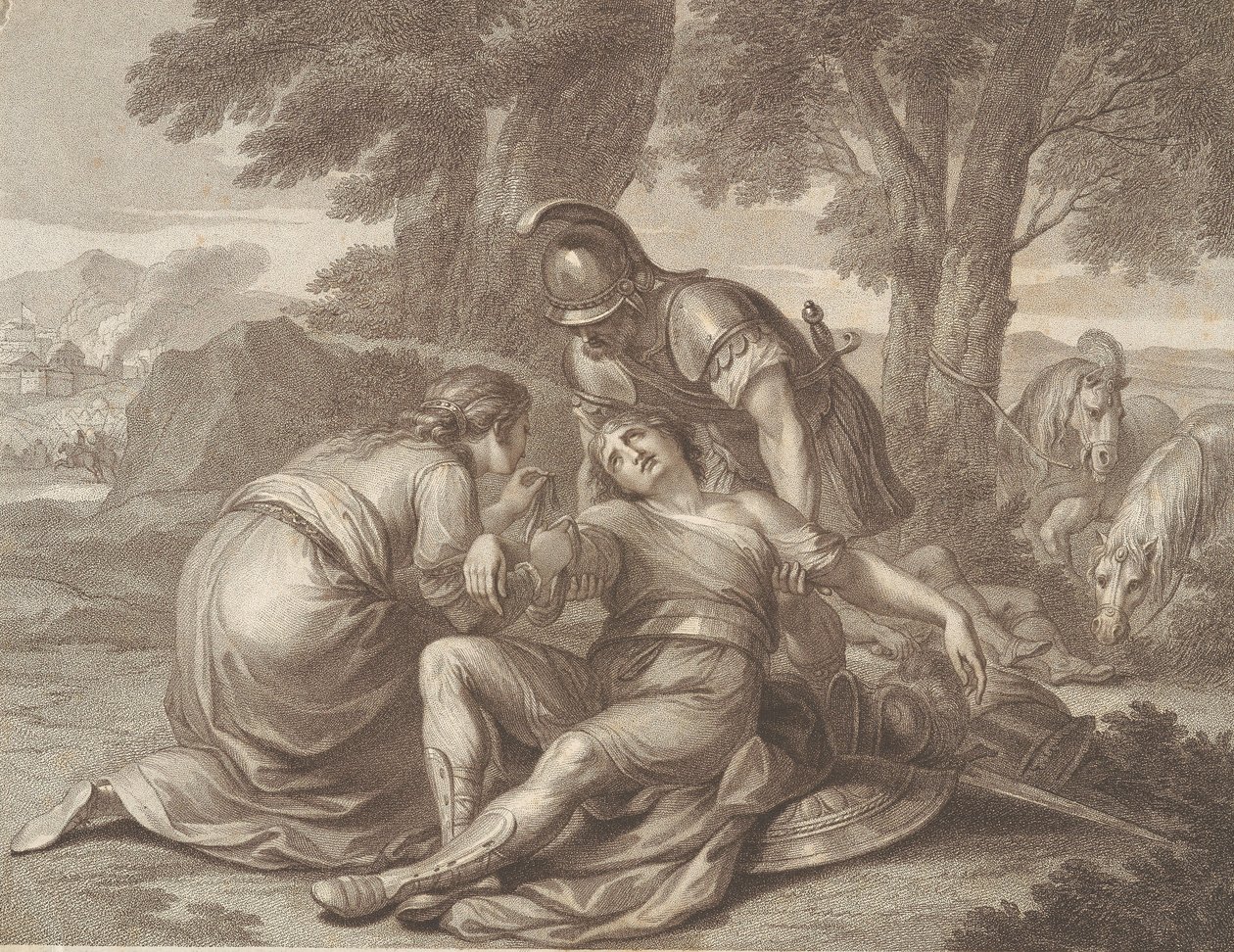 Tancrède et Erminia - Francesco Bartolozzi