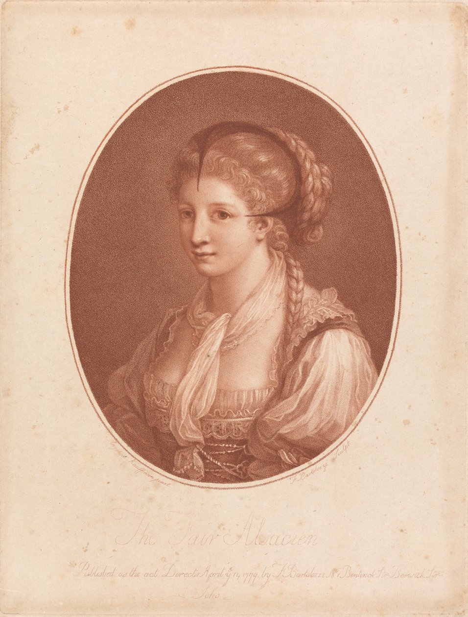 La belle Alsacienne - Francesco Bartolozzi