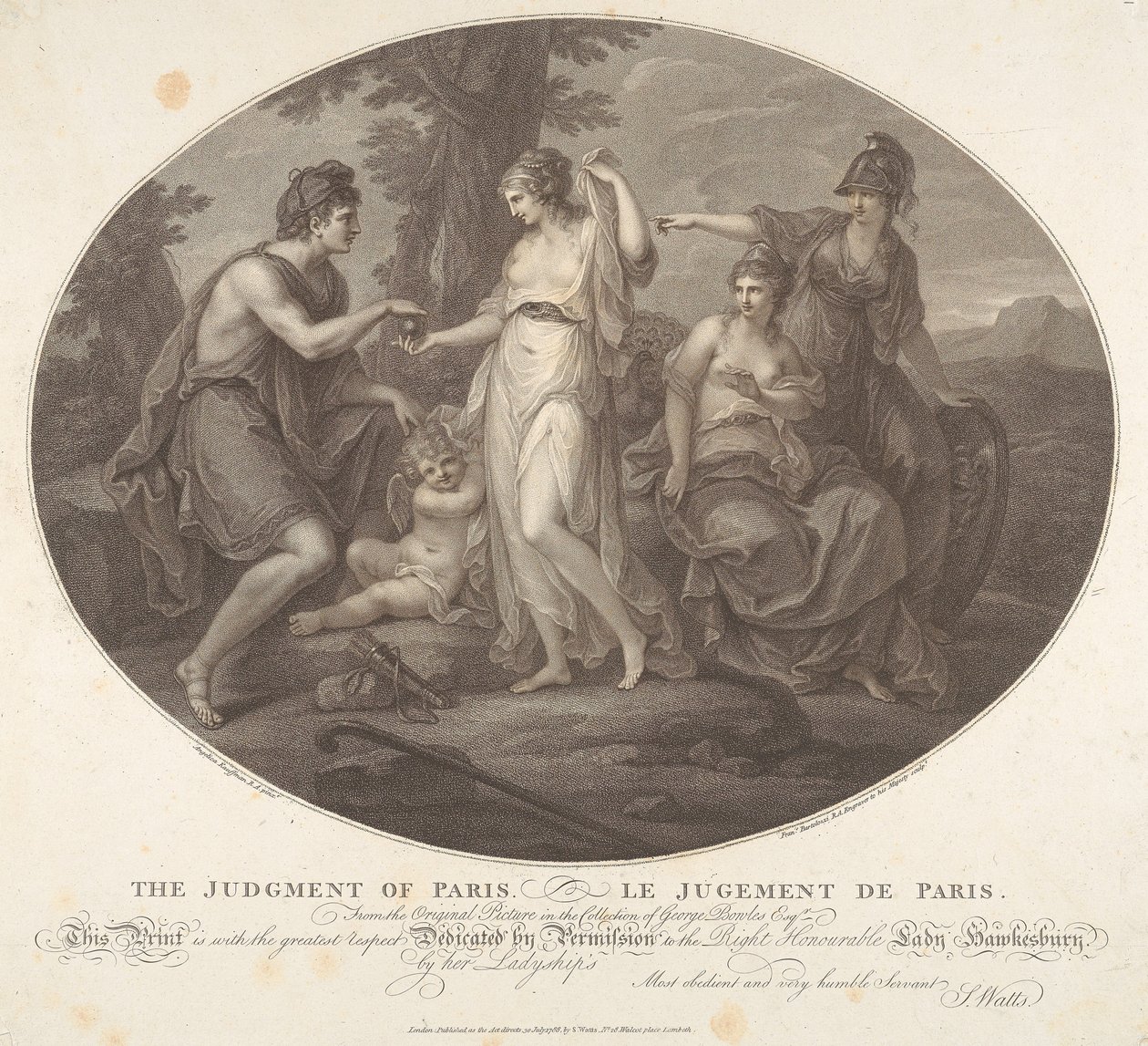 Le Jugement de Pâris - Francesco Bartolozzi
