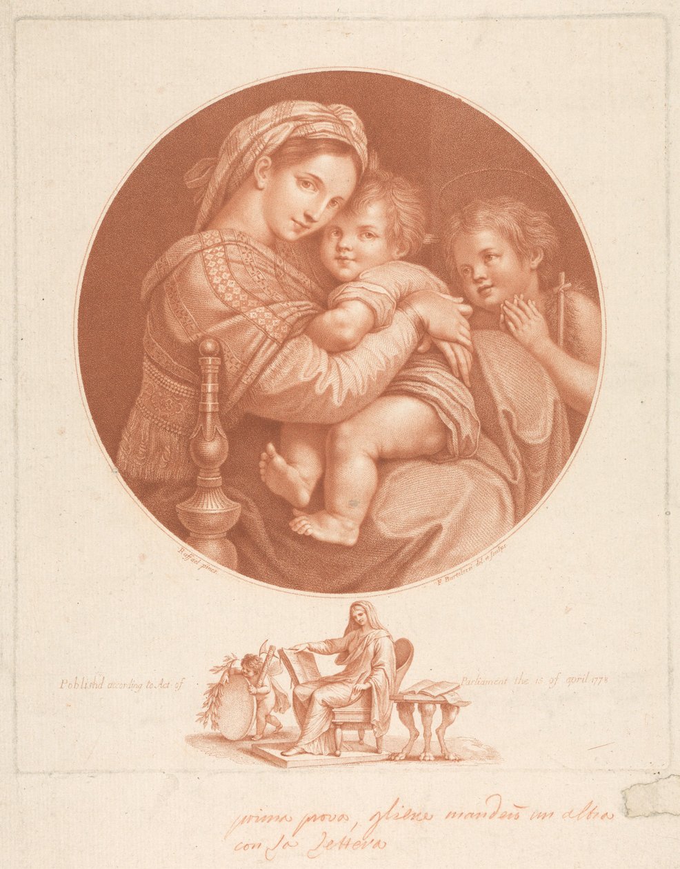 La Vierge - Francesco Bartolozzi