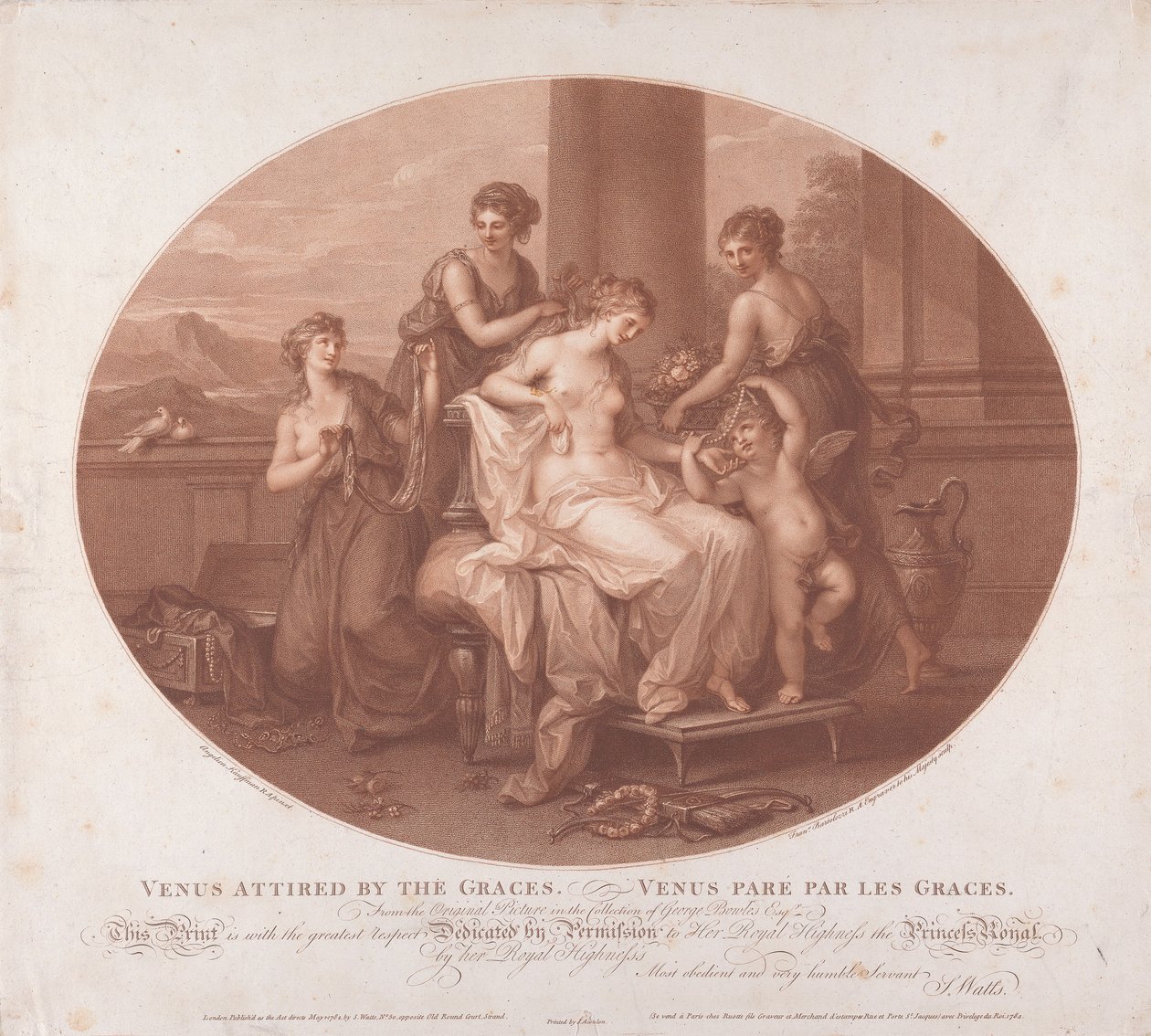 Vénus parée par les Grâces - Francesco Bartolozzi