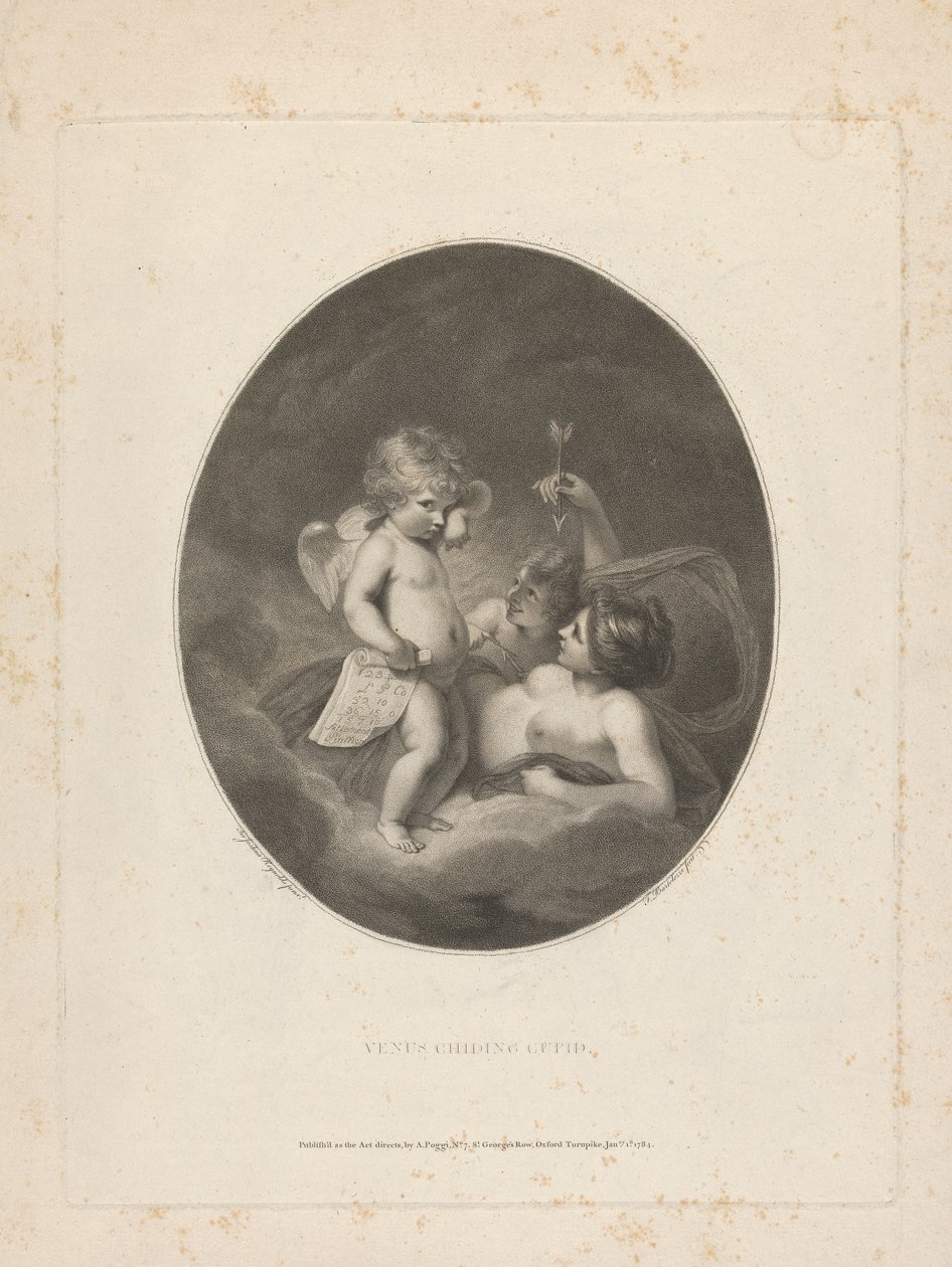 Vénus enfantant Cupidon - Francesco Bartolozzi