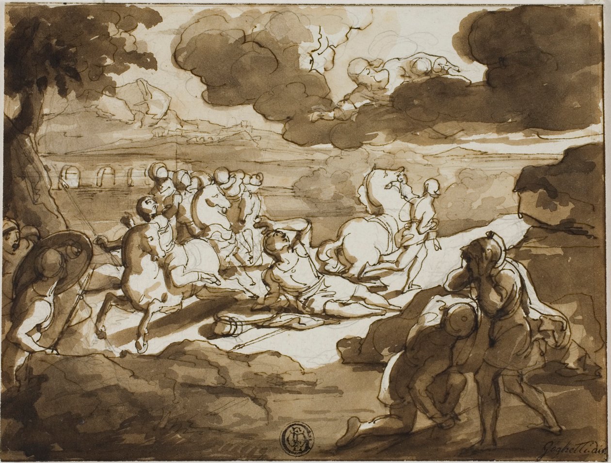 Conversion de saint Paul - Francesco Coghetti