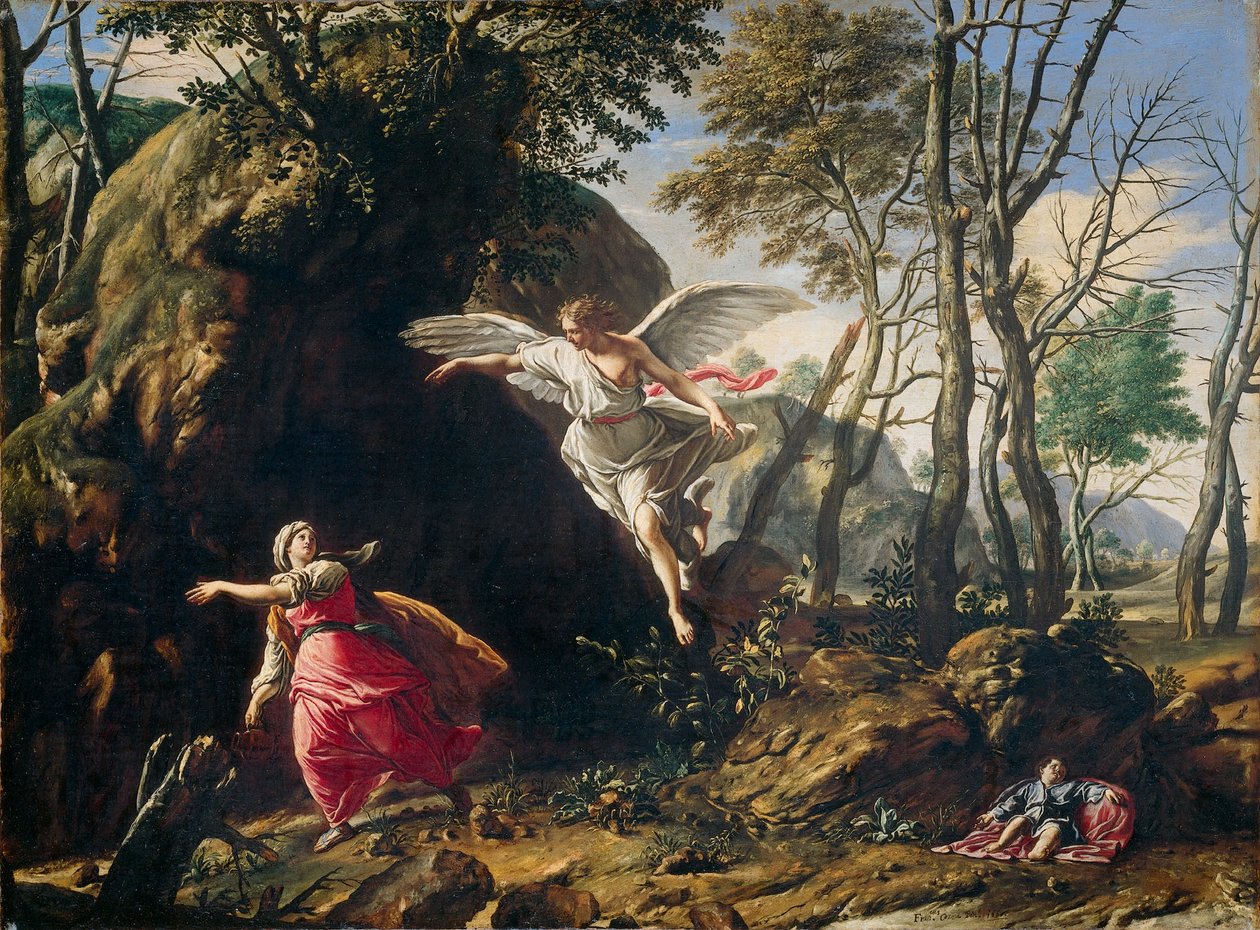 Dutch : Hagar et Ismaël dans le désert Hagar et Ismaël dans le désert - Francesco Cozza