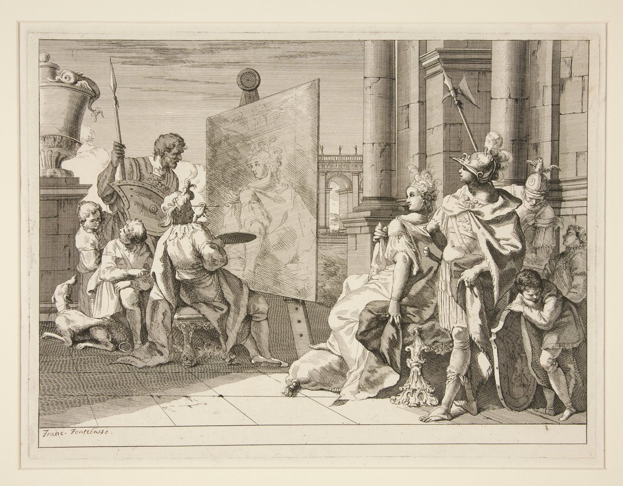 Apelles peignant Campaspe, la maîtresse d