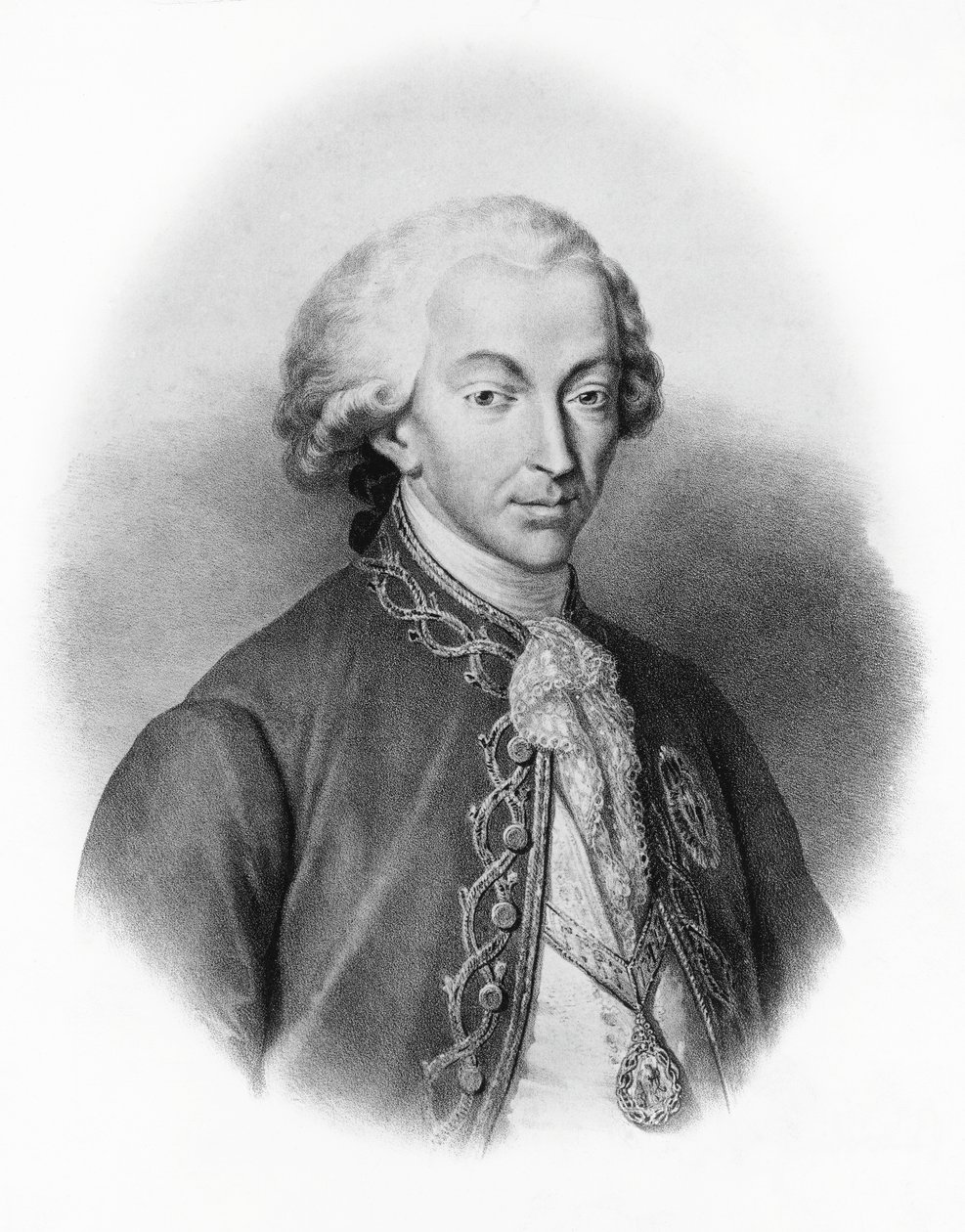 Portrait de Carlo Emanuele IV de Savoie (1751-1819), Roi de Sardaigne - Francesco Gonin