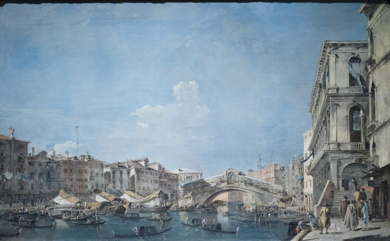 Canal Grande au pont du Rialto, c.1780-90 - Francesco Guardi