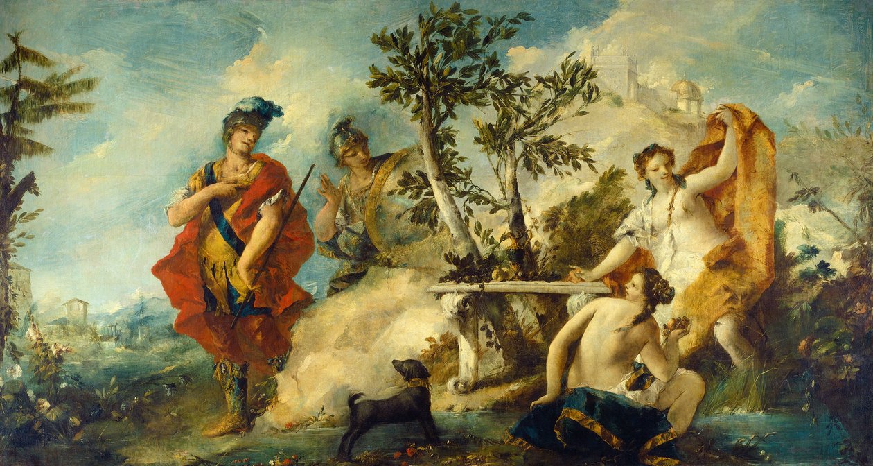 Carlo et Ubaldo Résistant aux Enchantements des Nymphes d