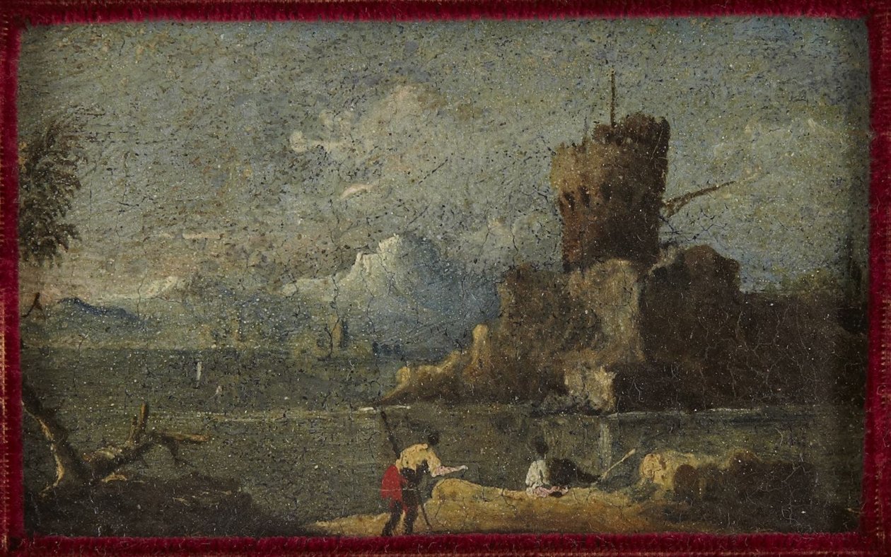 Scène côtière avec forteresse - Francesco Guardi
