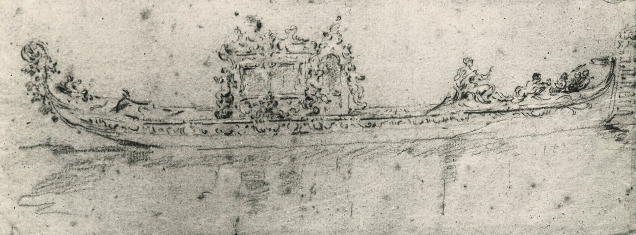 Gondole réservée aux ambassadeurs - Francesco Guardi
