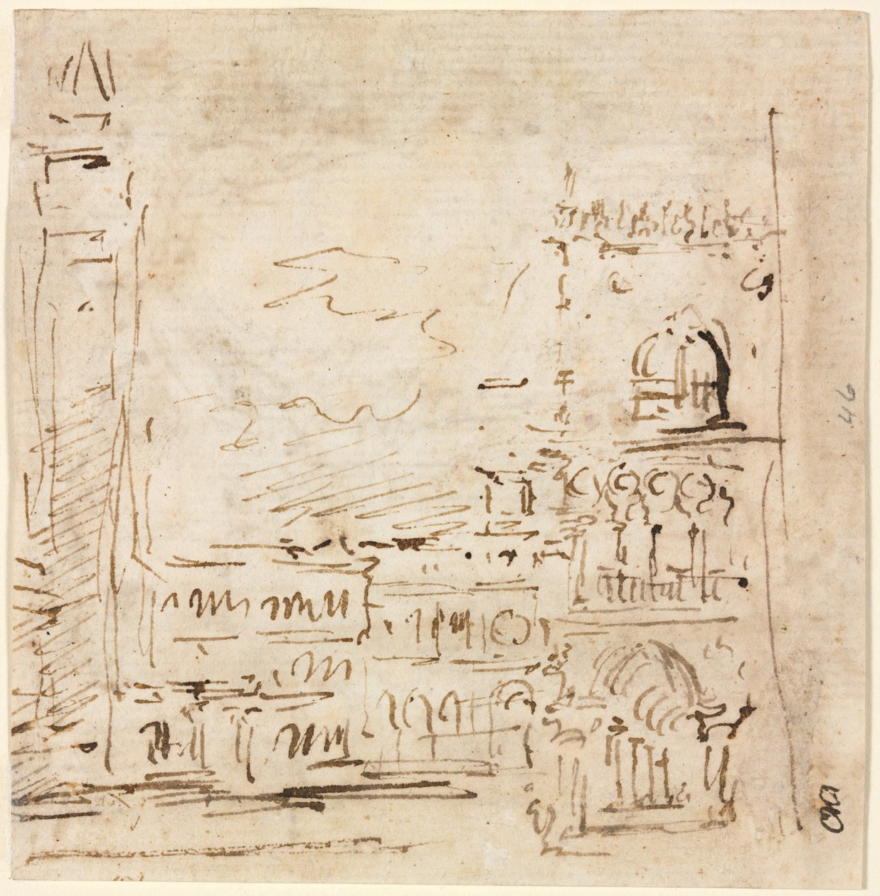 Piazza San Marco avec le palais des Doges, 1773-1778 - Francesco Guardi