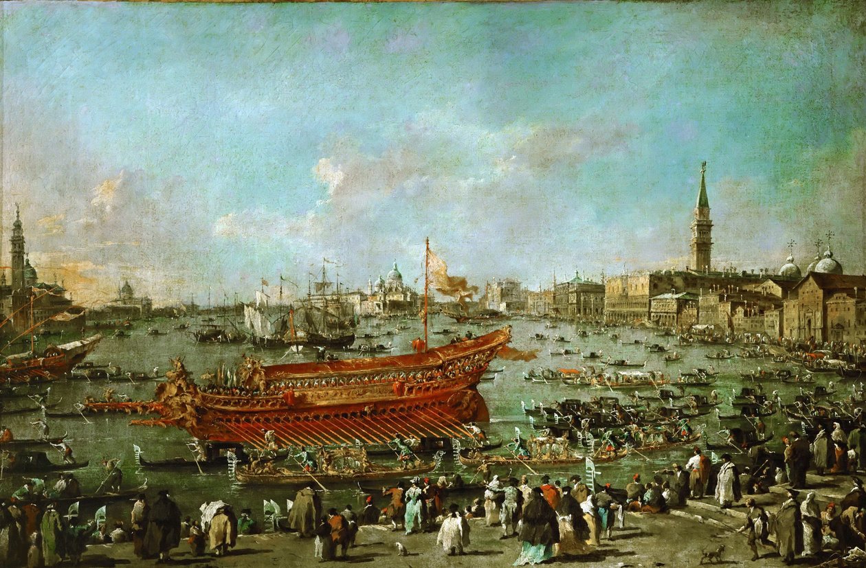 Le Doge sur le Bucintoro près de la Riva di Sant
