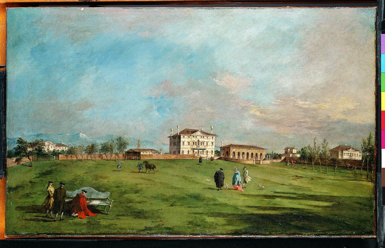 La villa Loredan, Paese - Francesco Guardi