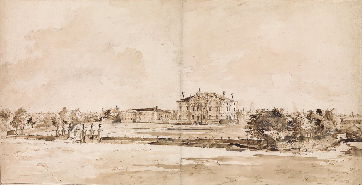 La Villa Loredan, près de Trévise, vers 1778 - Francesco Guardi