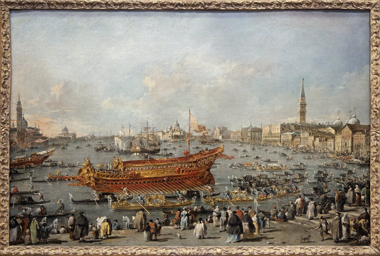 Le départ du Bucentaure vers le Lido de Venise le jour de l