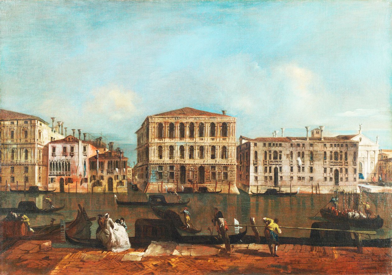 Venise : Le Grand Canal et le Palazzo Pesaro - Francesco Guardi