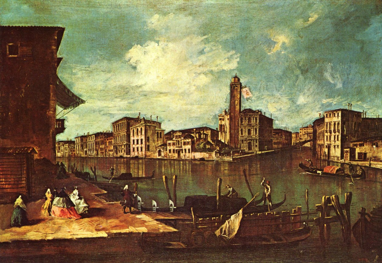 Venise, le Grand Canal avec San Geremia, le Palais Labia et l