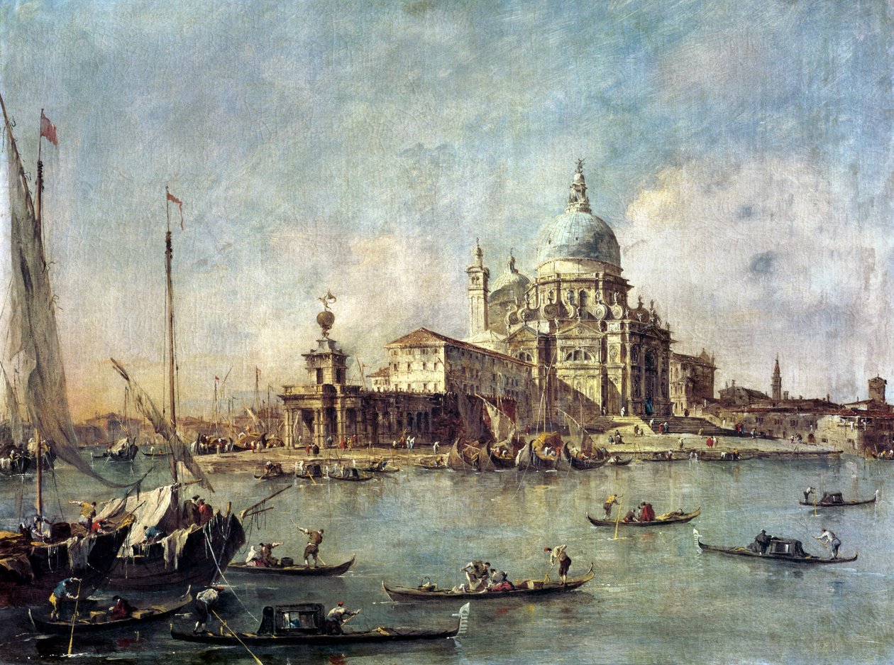 Venise, La Punta della Dogana avec Santa Maria della Salute, vers 1770 - Francesco Guardi
