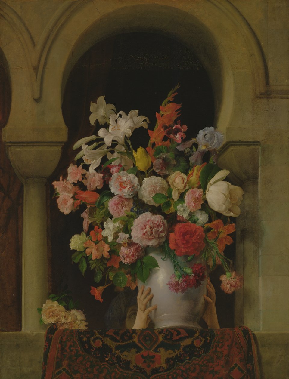 Un Vase de Fleurs à la Fenêtre d