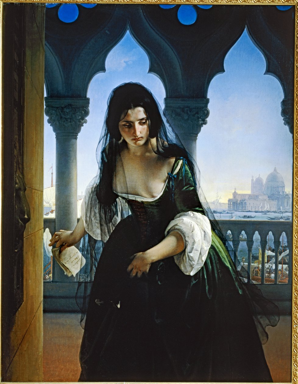 La dénonciation secrète 1847 ... (peinture sur toile) - Francesco Hayez