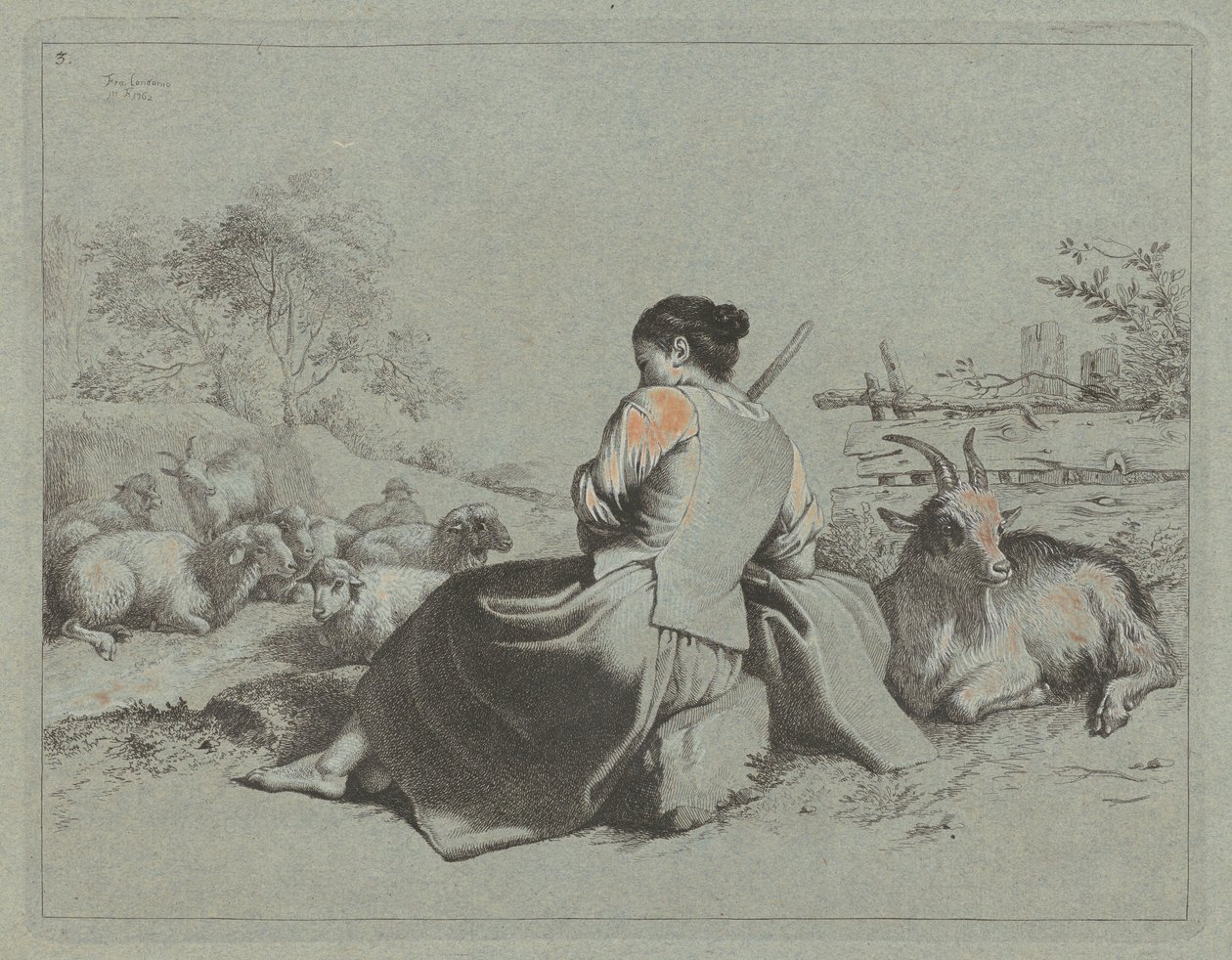 Bergère assise, 1762 - Francesco Londonio