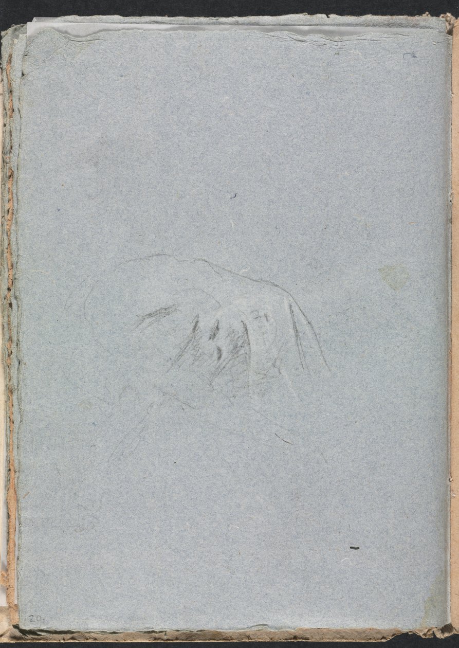 Carnet de croquis de Vérone : Draperie page 20, 1760 - Francesco Lorenzi