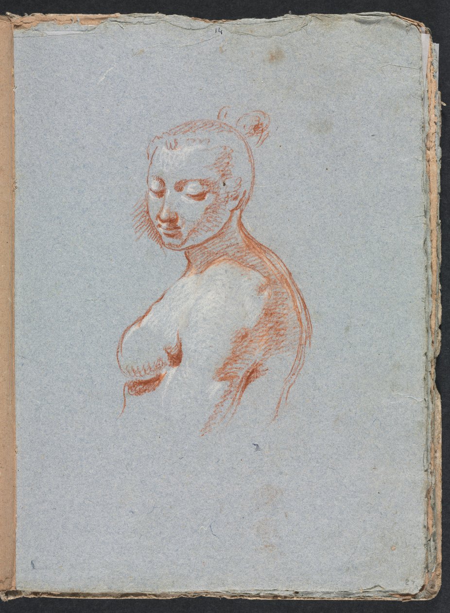 Carnet de croquis de Vérone : Nu féminin page 27, 1760 - Francesco Lorenzi