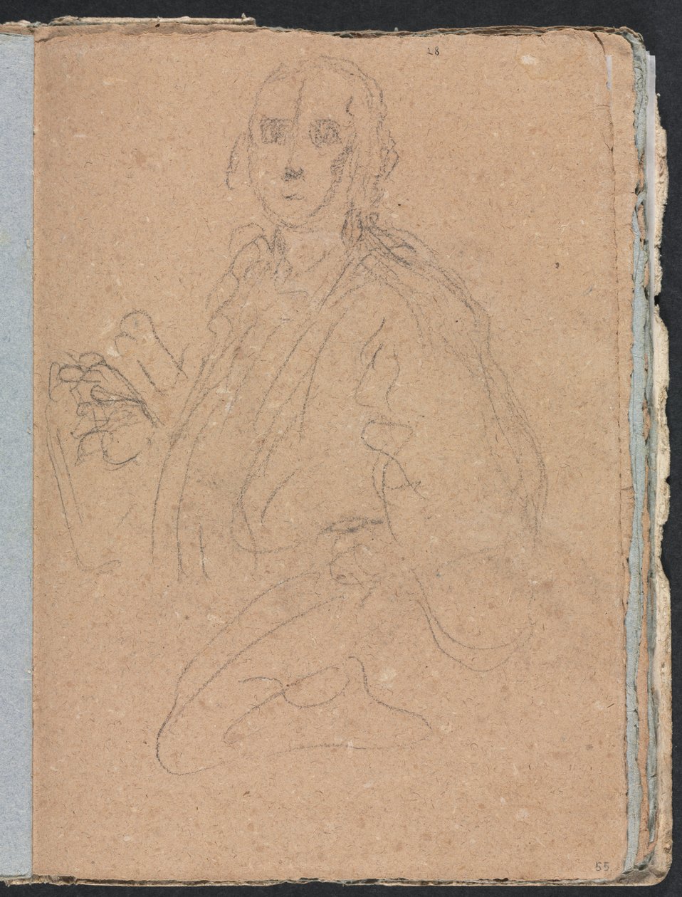 Carnet de croquis de Vérone : Gentilshommes page 55, 1760 - Francesco Lorenzi