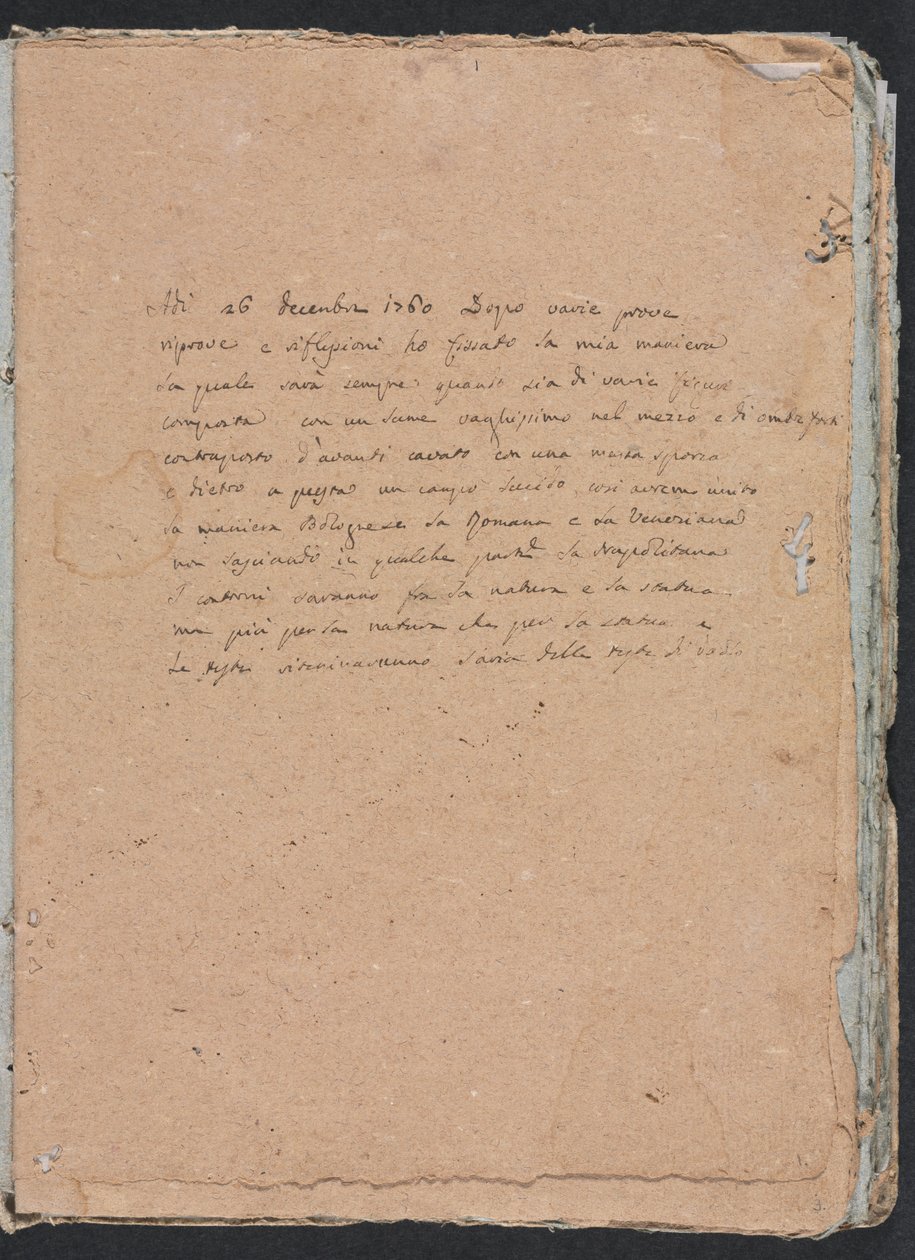 Carnet de croquis de Vérone : page d