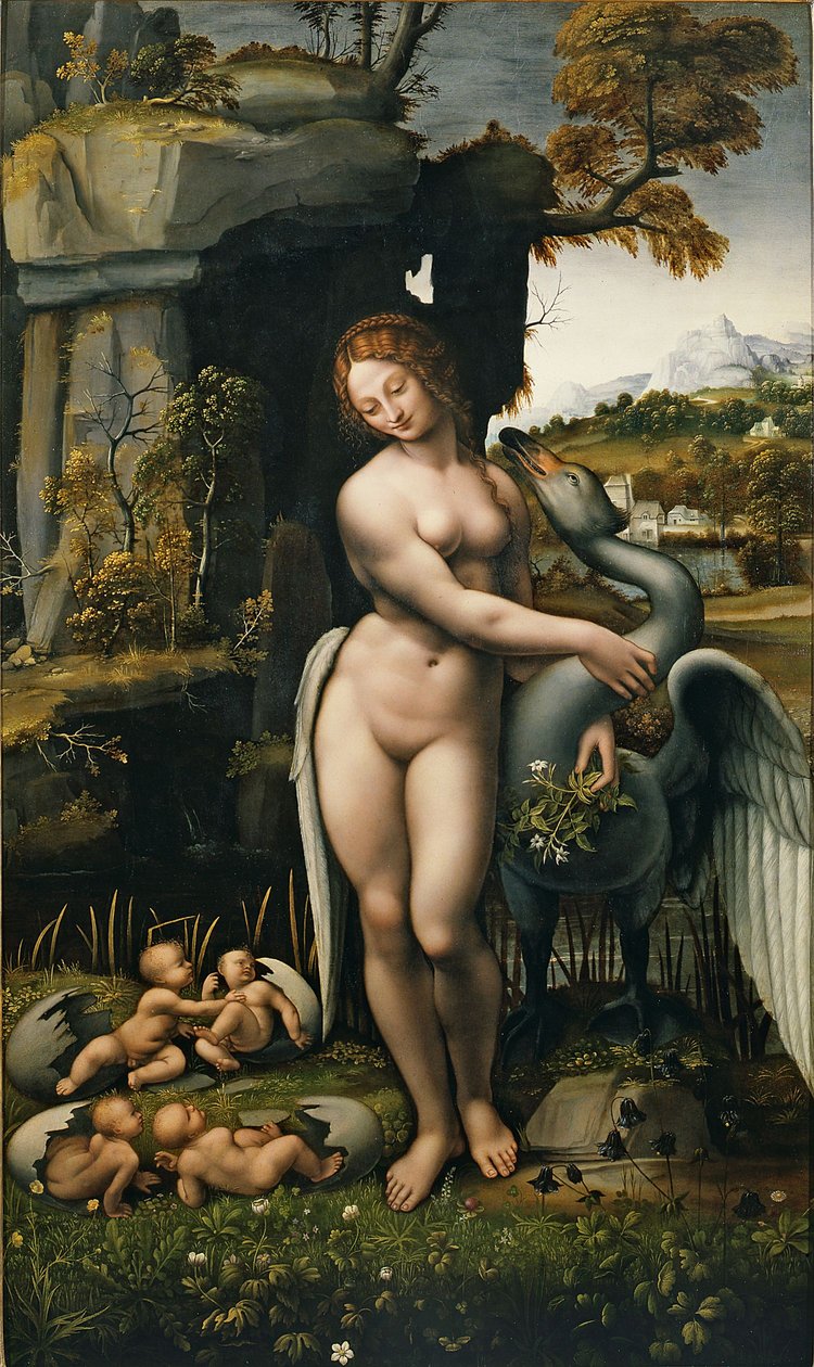 Léda et le cygne - Francesco Melzi