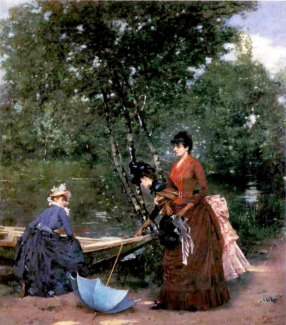 Dames au Bois de Boulogne, Paris - Francesco Miralles Galaup