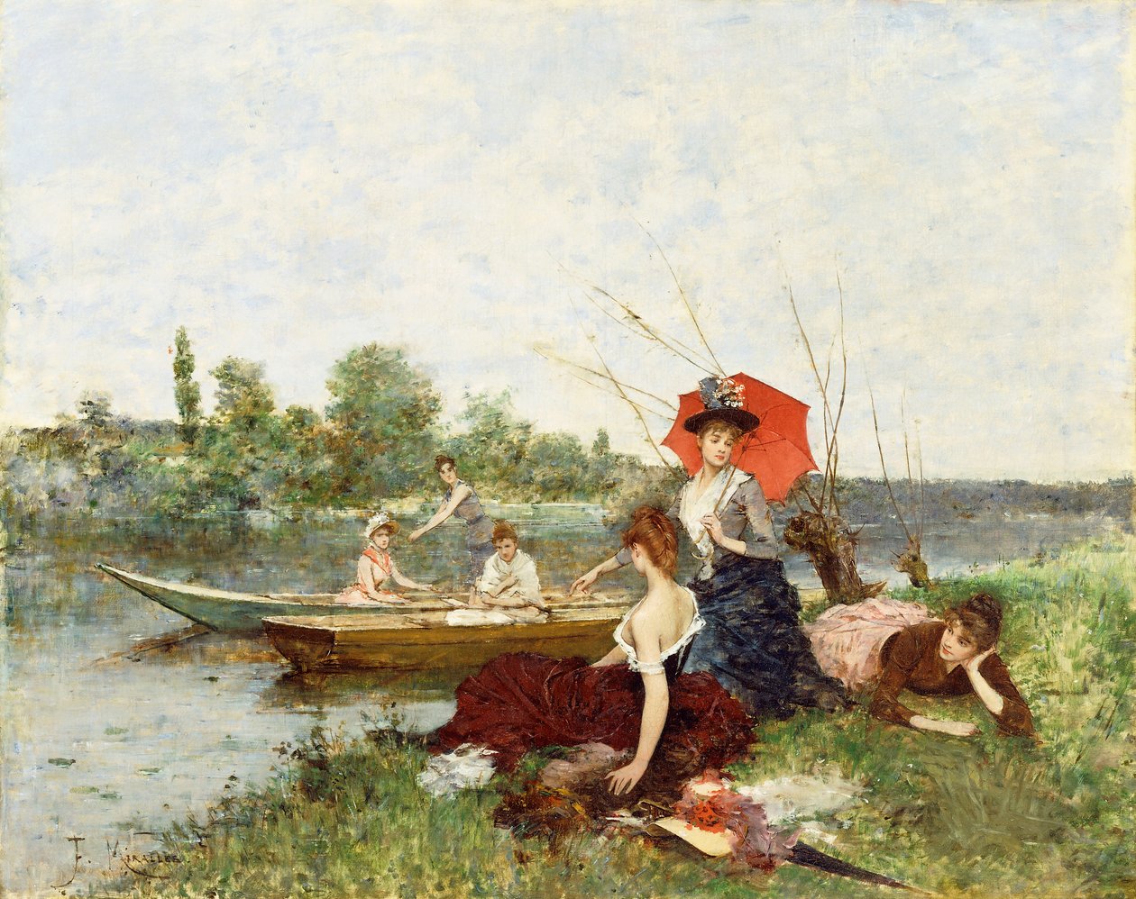 La partie de bateau - Francesco Miralles Galaup