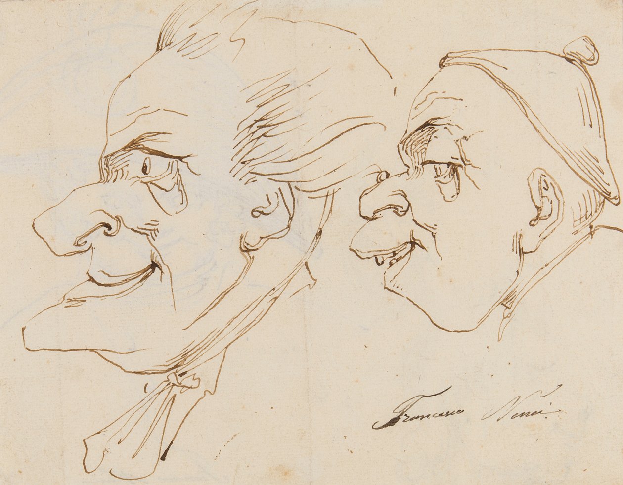 Page de caricatures - Francesco Nenci
