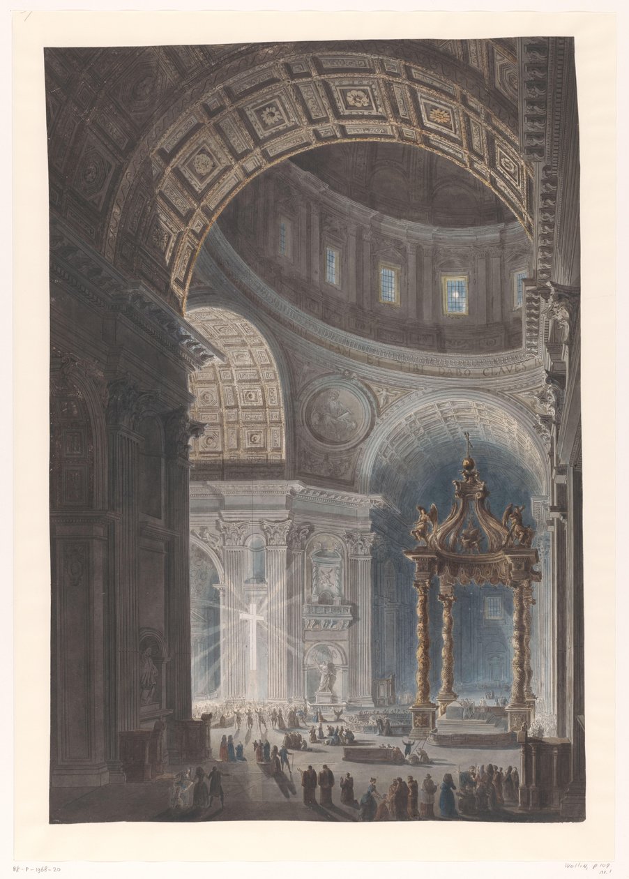 Illumination de la Sainte Croix à Saint-Pierre - Francesco Piranesi