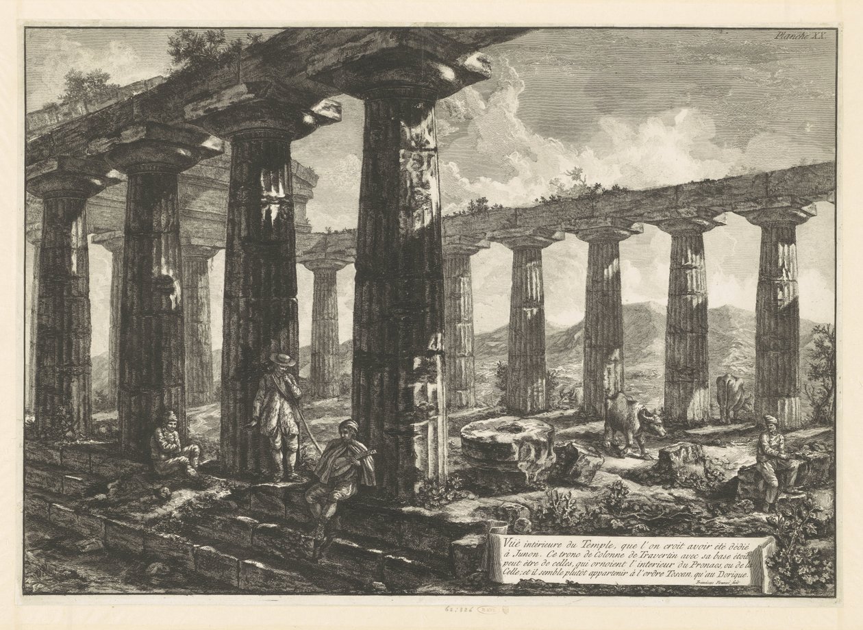 Temple de Junon à Paestum (série) - Francesco Piranesi