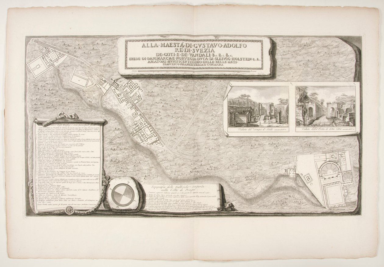 Topografia delle fabbriche scoperte nella città di Pompei - Francesco Piranesi