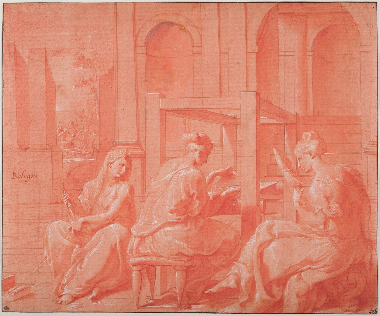 Alcytoe und ihre Schwestern - Francesco Primaticcio