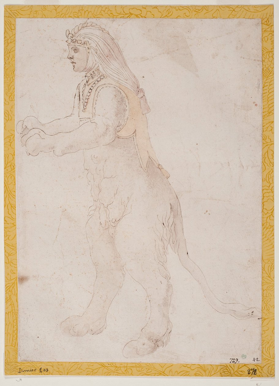 Stehende Sphinx - Francesco Primaticcio