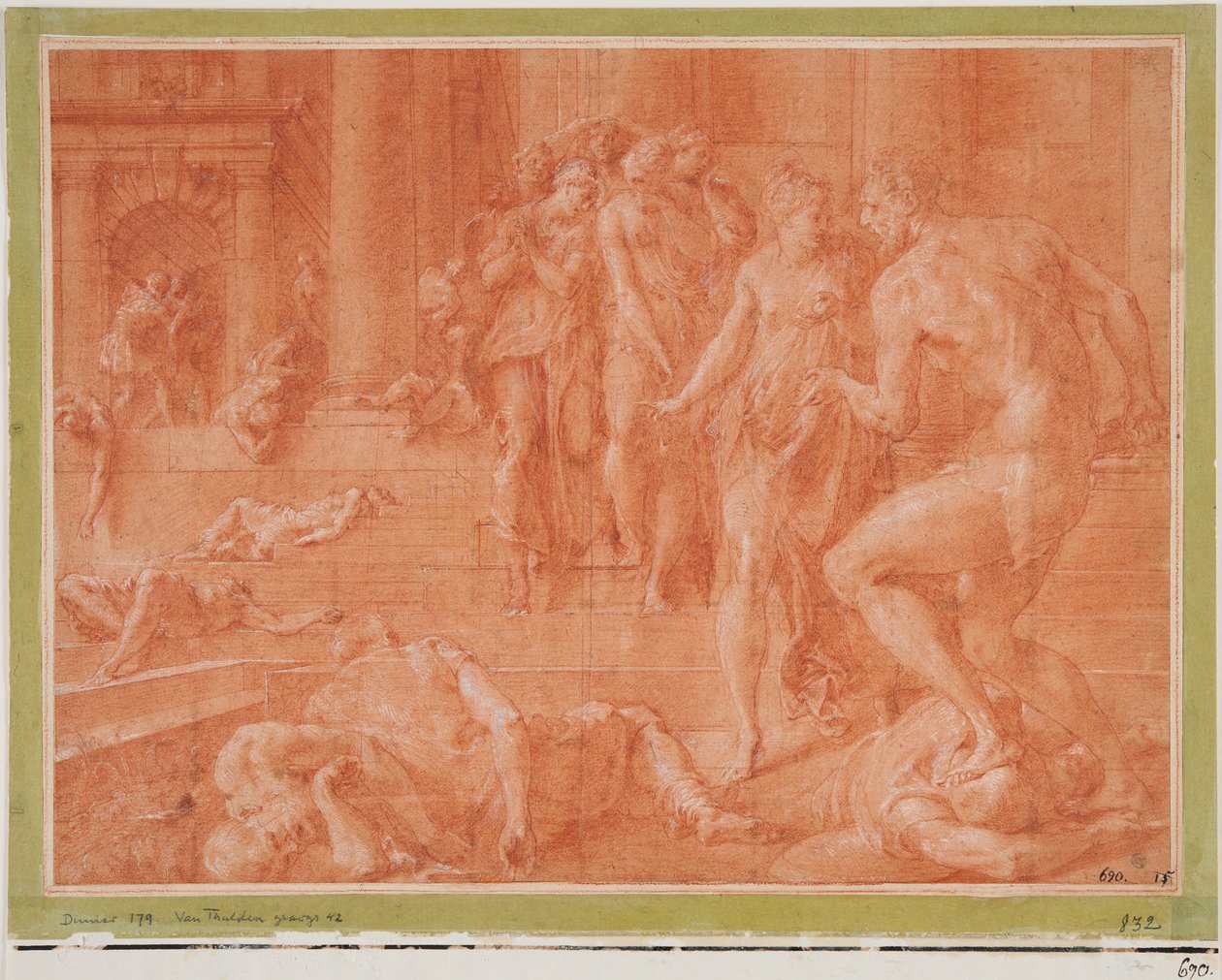 Odysseus befiehlt die Tötung von Penelopes Dienern - Francesco Primaticcio