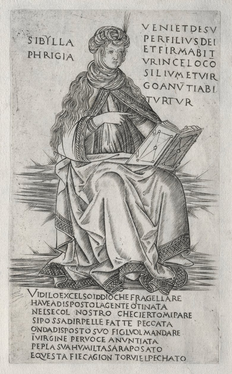 Les Sibylles : La Sibylle phrygienne, vers 1470-1480 - Francesco Rosselli
