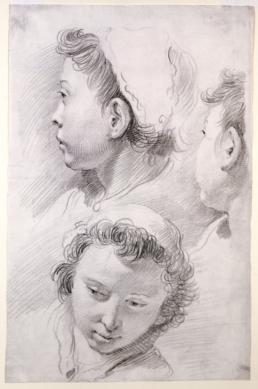 Trois études de la tête d