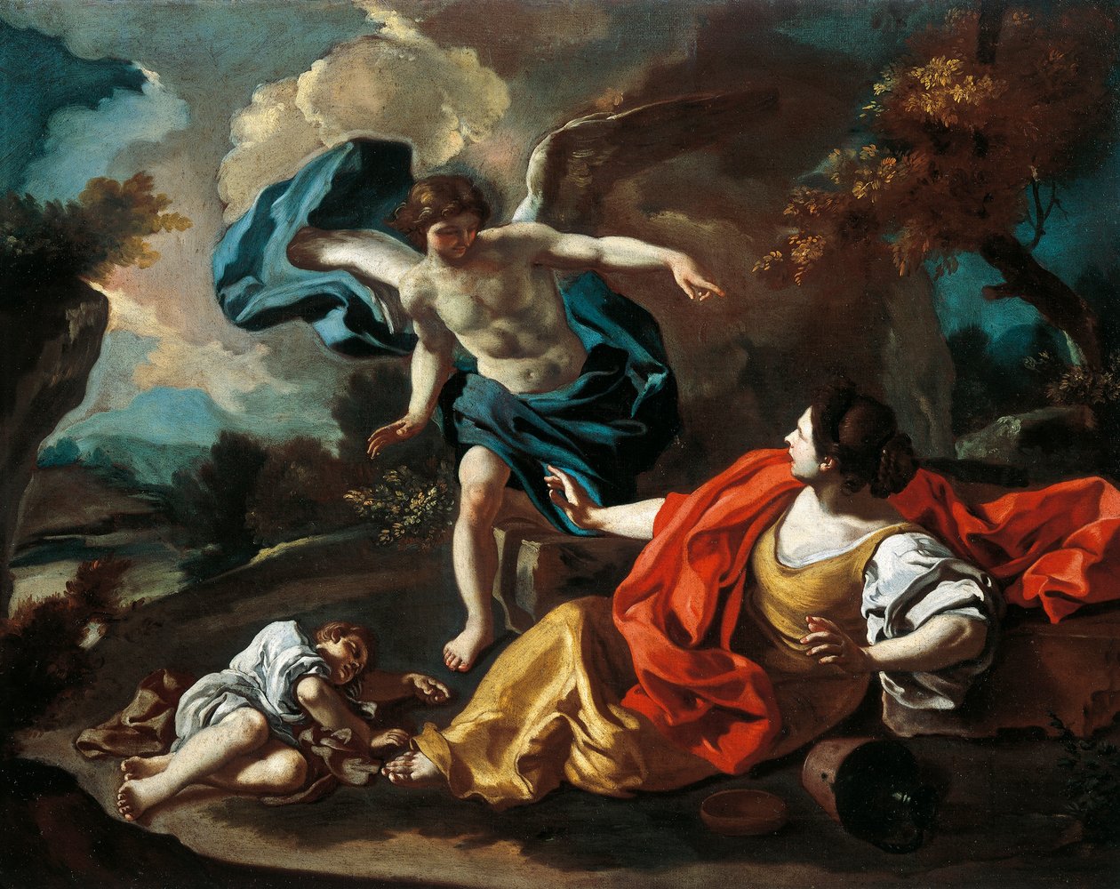 Agar et Ismaël, par Francesco de Mura - Francesco Solimena