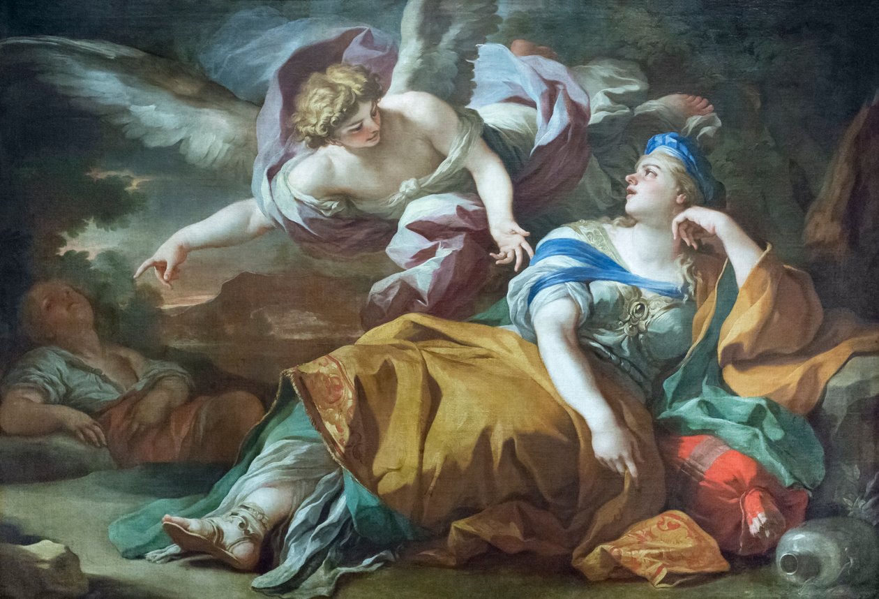 Agar et Ismaël dans le désert réconfortés par un ange - Francesco Solimena